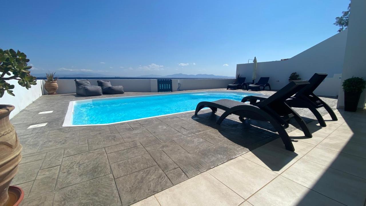 Nv Pool Villa Agioi Bagian luar foto