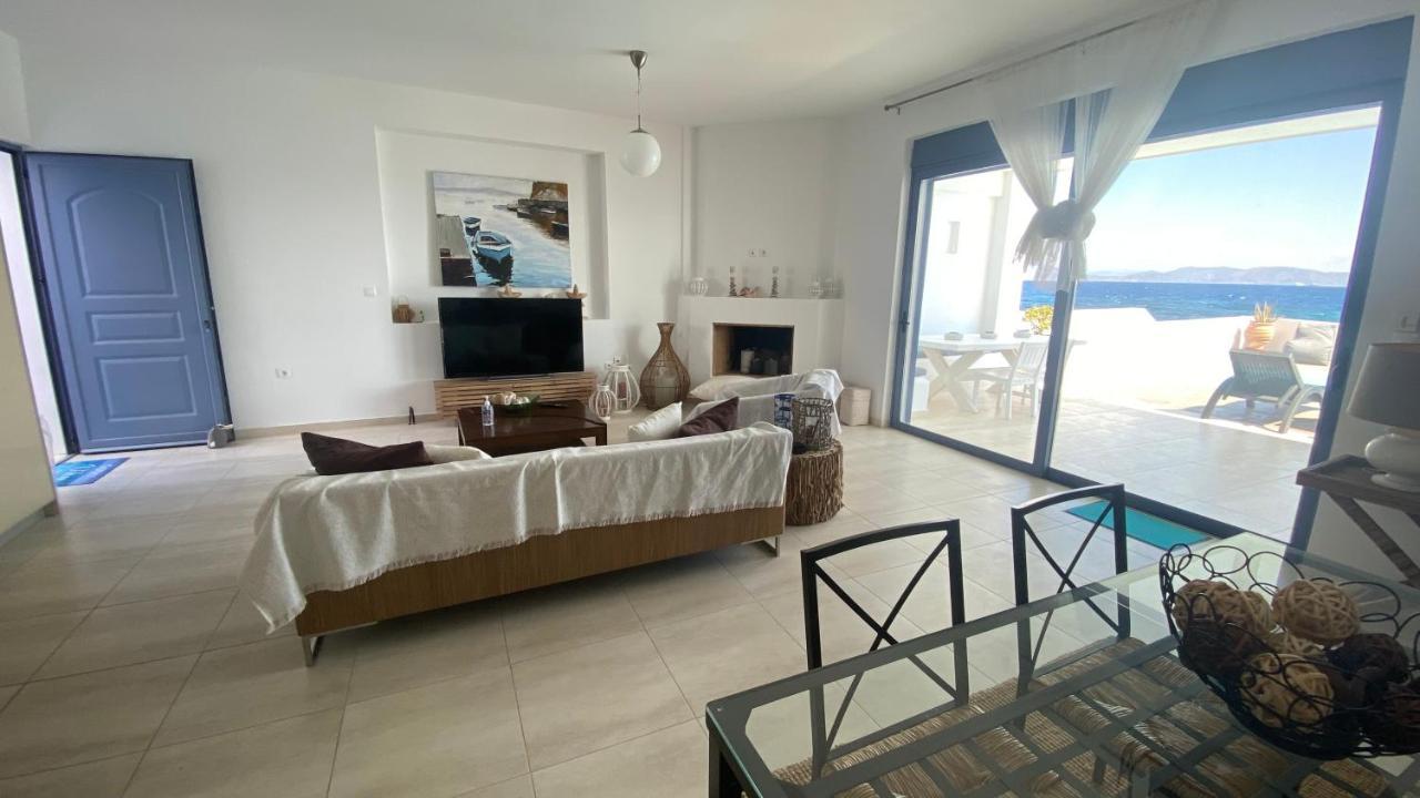 Nv Pool Villa Agioi Bagian luar foto